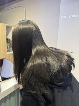 ローレンジウ(LOREN JU) 透明感髪質改善ベージュダブルカラーミルクティーグレージュ