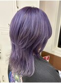 【全頭推し紫！ハンサムショート】池袋美容室