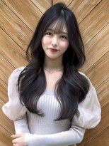 アリュウル 表参道 青山(Allure) 韓国女優レイヤーカット　黒髪くびれ巻き　千葉