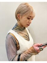 サンプラス(san+)&nbsp;【柏原良亮】ブロンドショート　丸みショート