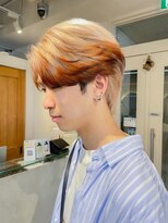 テトラ バイ ネオリーブ 横浜西口店(tetra by neolive)&nbsp;裾カラー　デザインカラー　ブリーチメンズ　横浜　N