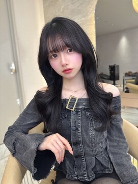 ロンドガーネット 池袋(Lond garnet) 韓国レイヤー/韓国風/ボブ/髪質改善/黒髪/ブリーチなし〔池袋〕