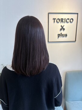トリコ プラス 本八幡店(TORICO plus) 髪質改善カラー/パープルブラウン/艶カラー/透明感カラー/本八幡
