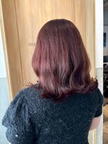 アース 川口店(HAIR&MAKE EARTH)&nbsp;ふんわり外ハネ × レッドブラウン