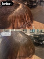 ザザ ZA/ZA 神楽坂&nbsp;クロスパーマ髪質改善　前髪カット