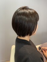 フープ 川越(hoop)&nbsp;透け感で魅せる丸みボブ川越/ショート/ボブ/ハイライト