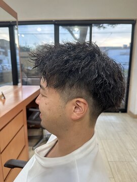 フェリア サウスガーデン(felia southgarden) ◎ツイストスパイラルパーマ×ツーブロックで爽やか好印象!