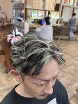 ファーレ fare&nbsp;ホワイトメッシュ&フェザーパーマ