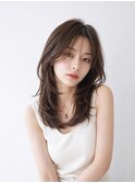 毛先軽めセミロング