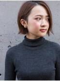 ERI★小顔カット得意◎カットだけ!小顔に外ハネ切りっぱなしボブ