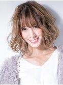 *bliss大宮*インナーカラーのくせ毛風抜け感小顔大人ボブt