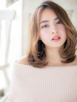 クオーレ ヘア アンジュ 水戸店(CUORE HAIR ange)&nbsp;*ange水戸*…オンブレフォギーベージュグラマラスセミディa