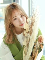 テトテ 天王寺店(tetote)&nbsp;【tetote天王寺】やわらかハイトーンミディ　シースルーバング