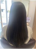 ロングスタイル☆アッシュグレージュで赤みを抑えました！