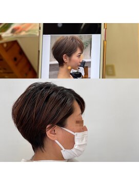 桜デコ ティンプル店(DECO) 耳掛けショートヘアなるべく希望によせて頑張ります