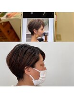 桜デコ ティンプル店(DECO) 耳掛けショートヘアなるべく希望によせて頑張ります