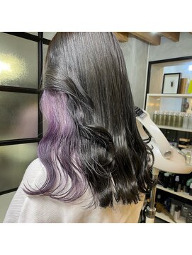 サクラ 岐阜(SAKURA) 隠せるインナーカラーラベンダー