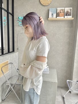 ムード カナザワ(mood kanazawa) ケアブリーチでハイトーンラベンダー