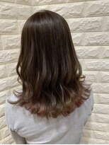 リー 甲子園(Lee) インナーカラー×ピンク×ベージュ☆