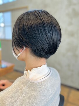 ポルム パプリカ(polum paprika) 大人ツヤ髪黒髪暗髪ナチュラルまるみショート20代30代40代