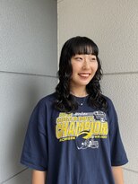 ヘアーアイストゥーレ(HAIR ICI TRE)&nbsp;ロングパーマ　顔まわりカット　担当東川内遥