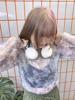 ペレ 渋谷(PELE)&nbsp;ウルフ/マチルダボブ/ピンクベージュ/インナーグレージュ/渋谷