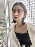 大人可愛い小顔切りっぱなしボブ/20代30代40代シースルーバング
