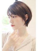 【 Ｉ. 】30代からの襟足すっきり前下がりショートボブ　川口