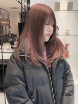 キーン 吉祥寺店(keen)&nbsp;《keen×カネコ》まろやかピンクベージュ×レイヤーカット