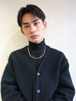 センターパート/ニュアンスパーマ/メンズカット