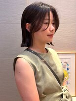 ラフ フロム ガーデン(Laf from GARDEN)&nbsp;ボブ/レイヤーカット/オリーブベージュ/韓国風/髪質改善