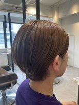 クラップス 弘明寺店(CLAPS)&nbsp;丸みショート×ベージュカラー