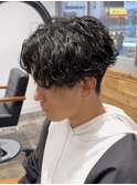 波巻きパーマ