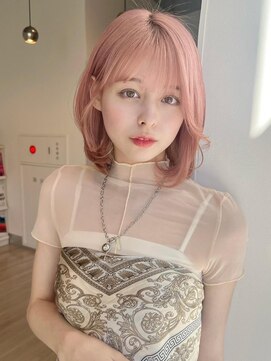 ユーフォリア エヌ 池袋サンシャイン通り店(Euphoria +n) ガーリーヘア☆ホワイトピンク