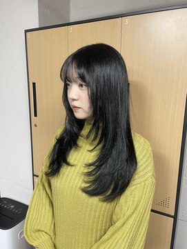 トクテ 吉祥寺(tokute) グレージュカラー/ボブウルフ/黒髪/ココアベージュ