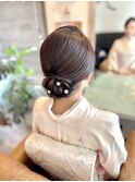 ツイストシニヨン和装