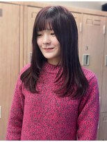 リサプラン(RISA plan)&nbsp;レイヤーカット/ロングレイヤー/顔まわりカット/暖色/ピンク