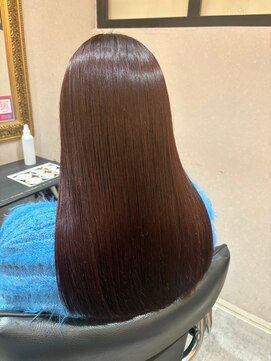 ネウィ ジャム 町田(newi JAM) ワンレンボブ前下がりショート内巻きワンカール鎖骨ミディアム