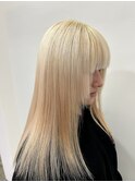 抜きっぱなしブロンドヘアー