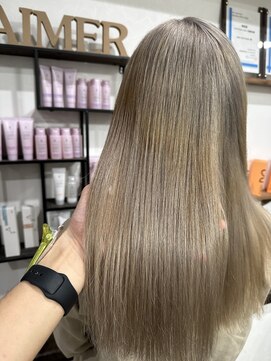 エメ(aimer) ミルクティーベージュ/ブリーチカラー/弘前市