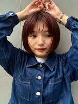 アッド バイ ケーツー(add by K-two) レッドブラウン/丸みボブ