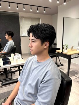 ブースト(BOOST) センターパート×ニュアンスパーマ