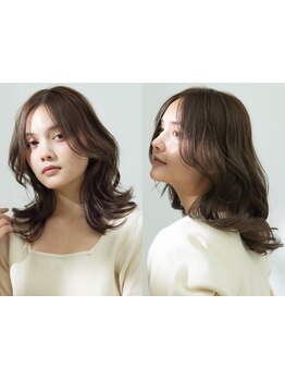 低刺激＆ダメージレスなオーガニックカラーで、透明感のある仕上がりに[白髪染め/白髪ぼかし/髪質改善]