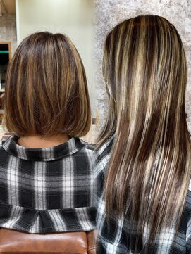 エルバイイエローコーン(ell by YELLOW CORN) 10代20代30代/シールエクステ/ハイライト/メッシュ/ローライト