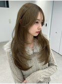 ブリーチなし透明感オリーブベージュ