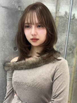 ロンドメリア 天神大名店(Lond Melia) 黒髪カタログ/オリーブグレー/ココアベージュ/小顔に見せるヘア