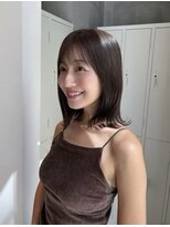 ナナローネス(nana loness)&nbsp;ぷつっとボブ/ボブ/ベージュ/ベージュカラー