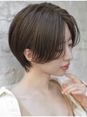 大人可愛いハンサムショート丸みショートボブ◎20代30代40代50代