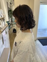 ジュエ ヘアー デザイン(Jue hair design)&nbsp;夏映えボブパーマ/デジタルパーマ/楽ちんスタイル/知立