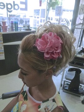 ヘアセットサロンエッジ(Edge) 三国花火大会モコモコアップ